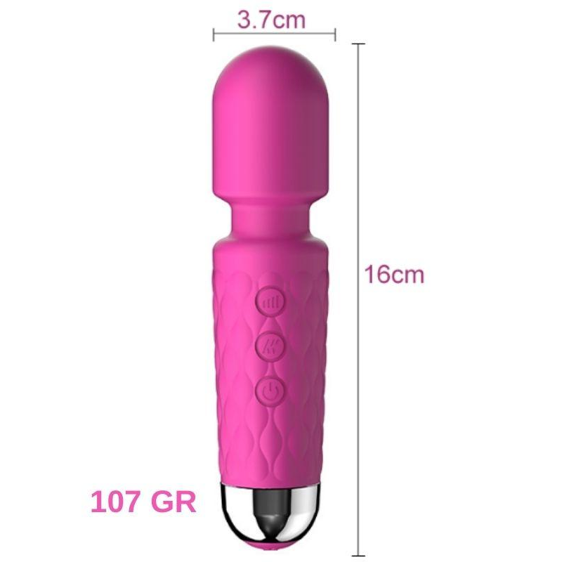 Mini Wand Massager Şarjlı Vibratör - Pembe