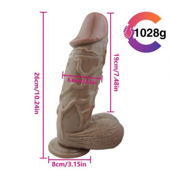 26CM Gerçekçi Mega Dildo