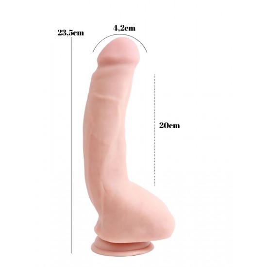 Carnal Pleasure 23.5cm Kıkırdaklı Gerçekçi Dildo