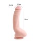 Carnal Pleasure 23.5cm Kıkırdaklı Gerçekçi Dildo