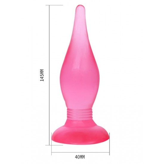 TutkuLoveShop 14,5 cm Vantuzlu Jel Anal Alıştırıcı Plug