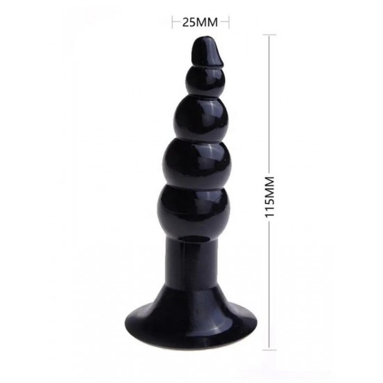 TutkuLoveShop Boğumlu Anal Plug Karışık Renklerde 11 cm