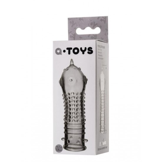 TutkuLoveShop Boyn Penis Kılıfı TPR  Şeffaf 14,7 cm