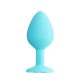 TutkuLoveShop Brilliant Anal Plug Mavi 8 cm 50 g