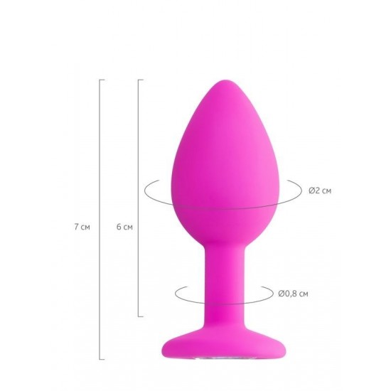 TutkuLoveShop Brilliant Anal Plug Pembe 7 cm 50 g