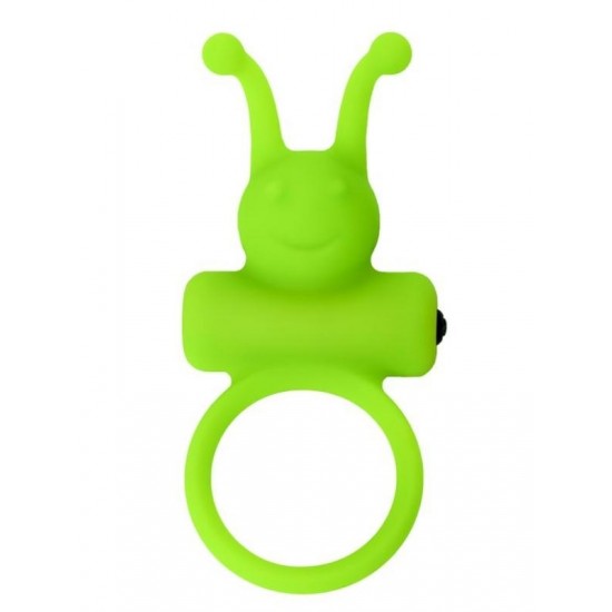 TutkuLoveShop Flik Titreşimli Penis Halkası Yeşil 9,1 cm