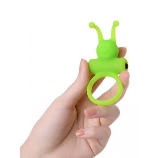 TutkuLoveShop Flik Titreşimli Penis Halkası Yeşil 9,1 cm