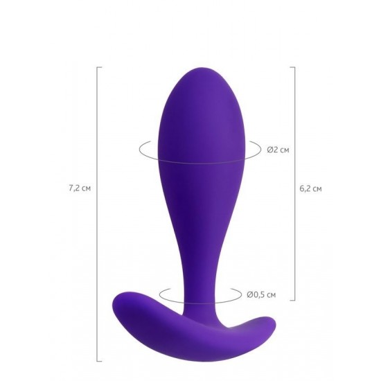 TutkuLoveShop Hub Anal Plug Mor 7,2 cm