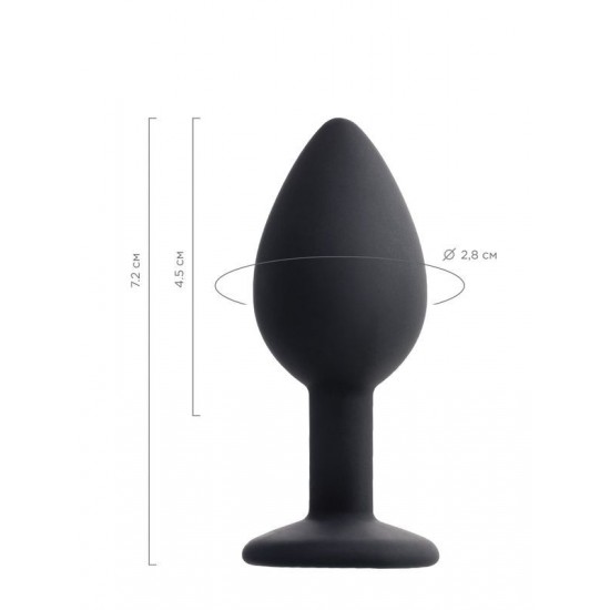 TutkuLoveShop POPO Norma Anal Plug silikon siyah 7,2 cm 25 gr