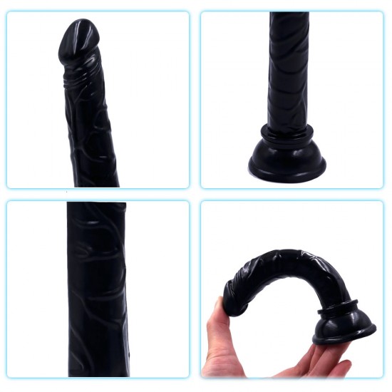 TutkuLoveShop Siyah Renk Gerçekçi 15CM Anal Dildo