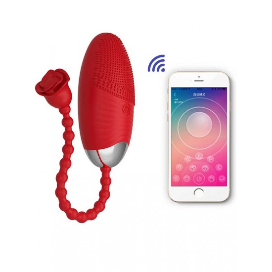 TutkuLoveShop Telefon Kontrollü Yumurta Vibratör Kırmızı