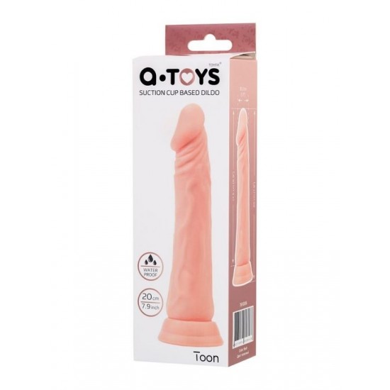 TUTKULOVESHOP Toon Vantuzlu Realistik Dildo Ten 20 cm