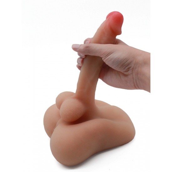 TutkuLoveShop Ultra Gerçekçi Büyük Penisli Anal ve Dildo Özellikli Yarım Vücut Mastürbatör