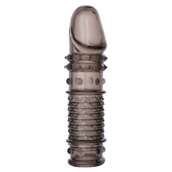 TutkuLoveShop XLover Penis Kılıfı TPE Siyah Şeffaf 13,5 cm