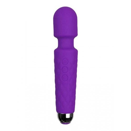 Female Wand Massager Şarjlı Vibratör - Mor