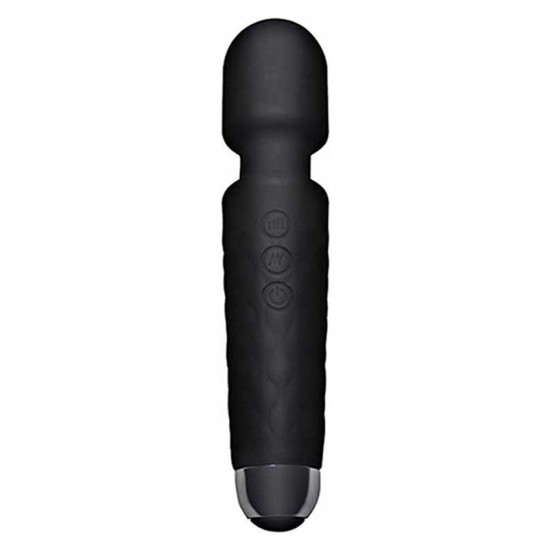 Female Wand Massager Şarjlı Vibratör - Siyah