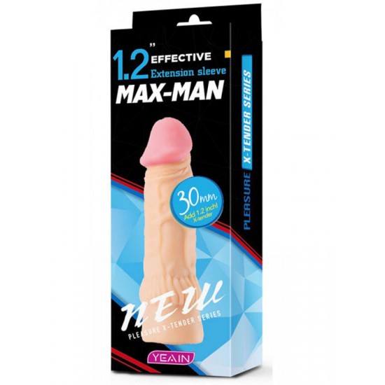 Max Man 30mm Dolgulu Penis Kılıfı YN0051