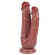 Noctis 19cm Kahverengi Çiftli Dildo No:76