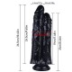 Noctis 26,5cm Siyah Çiftli Dildo No:111