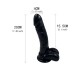 Noctis Siyah 19,2 cm Realistik Dildo No:184