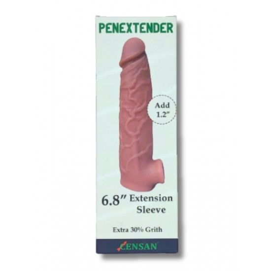 Penextender Testis Girişli Realistik Penis Kılıfı