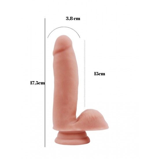 Sex Lure 17,5cm Kıkırdaklı Gerçekçi Dildo